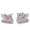 Diva At Home Set of 2 Silver Reindeer Sleigh Christmas Tea Light Candle Holders 4.5"
